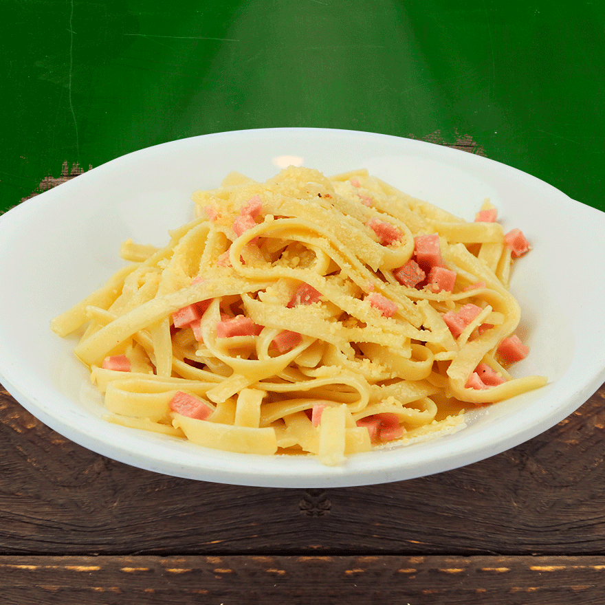 Pasta al Burro con Jamón Media Orden
