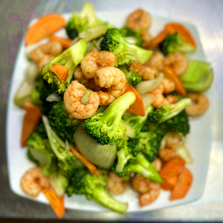 Brocoli con Camaron un Kilo