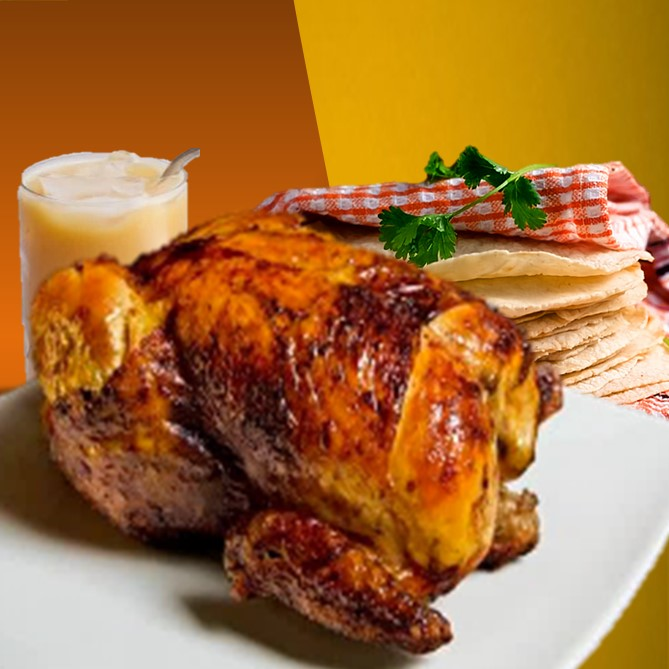 Combo Pollo Entero + Tortillas + Agua de Fruta