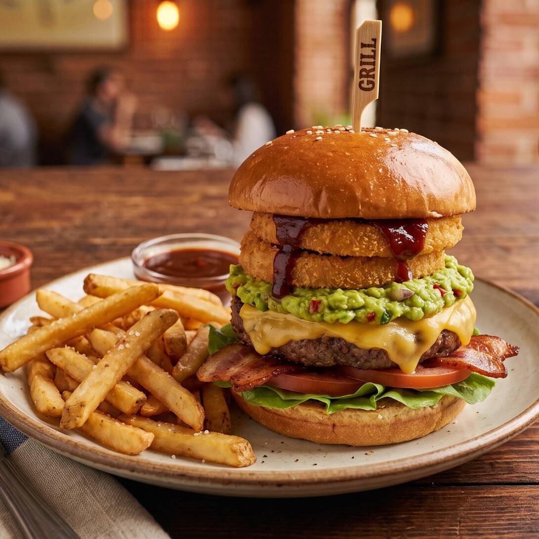 Boston Guacamole Tocino Burger