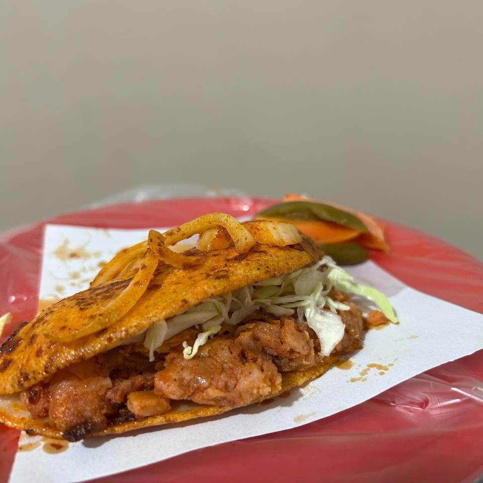 Taco de Papas con Chorizo
