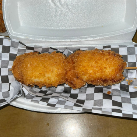 Brocheta Queso Y Camarón