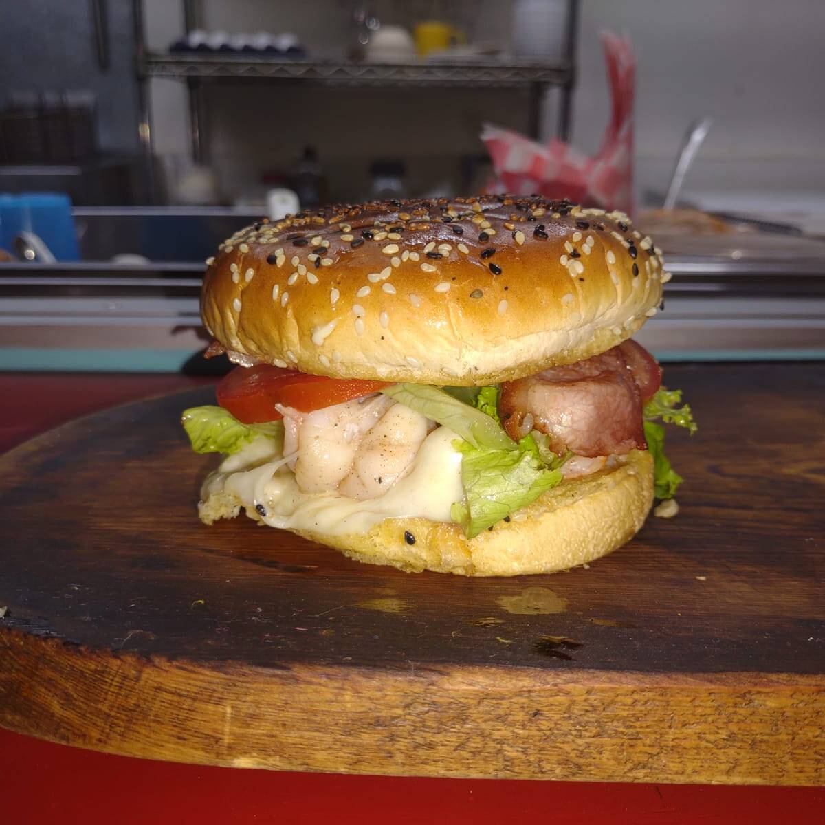 Hamburguesa de Camarón