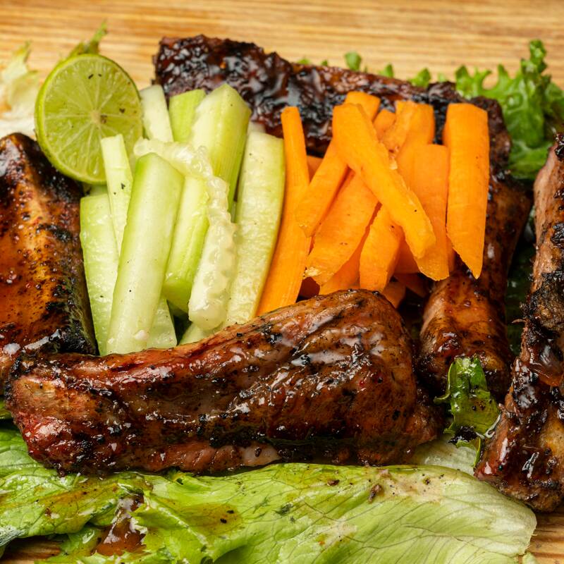 Costillas con Verdura