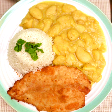 Pallares con milanesa
