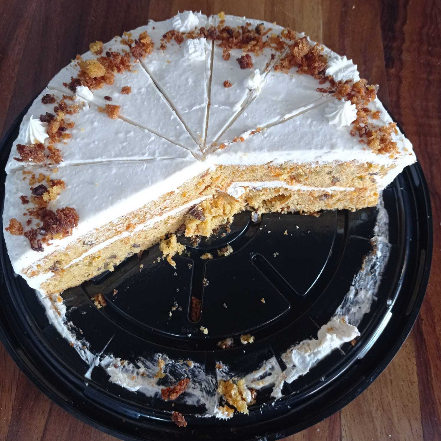 Rebanada de Pastel de Zanahoria