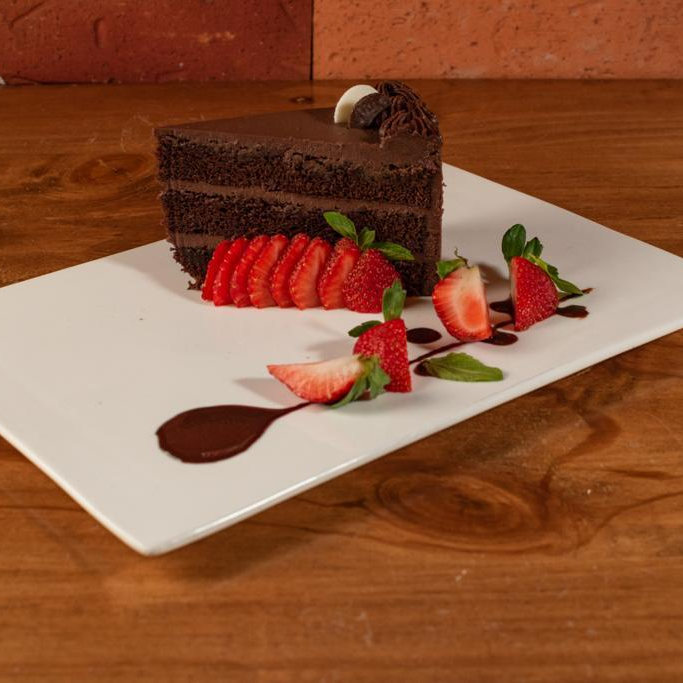 Rebanada de Pastel de Chocolate