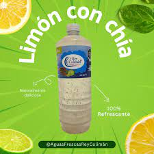 Agua coliman limon y chia 1litro