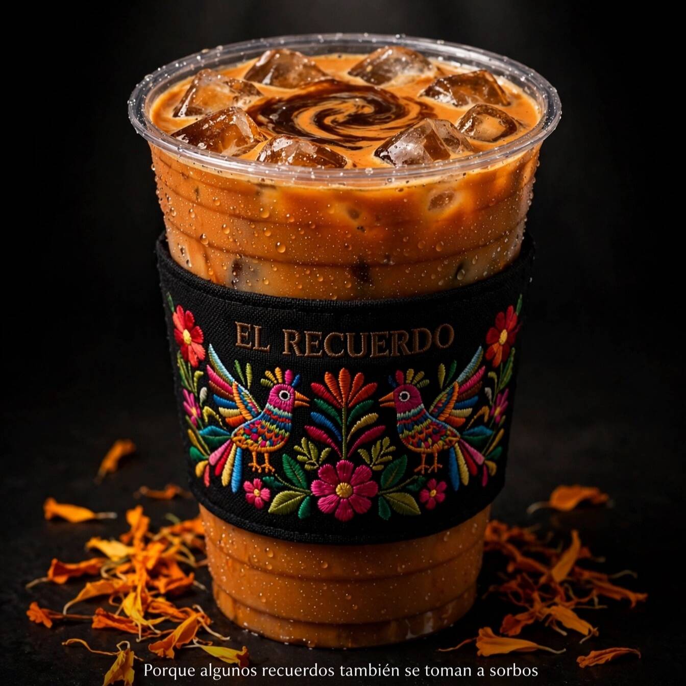 🌼 Latte Frío de Cempasúchil 🧡