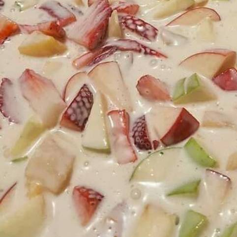 Fruta con Crema