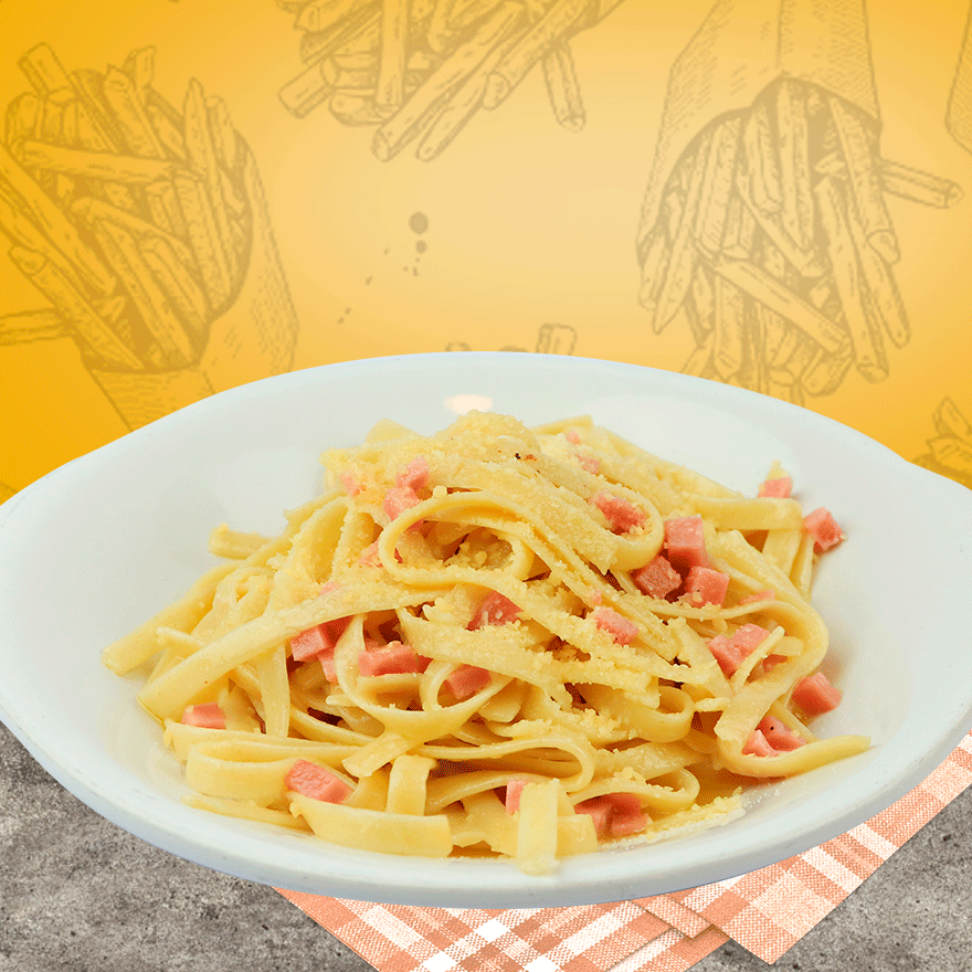 Pasta al Burro con Jamón C