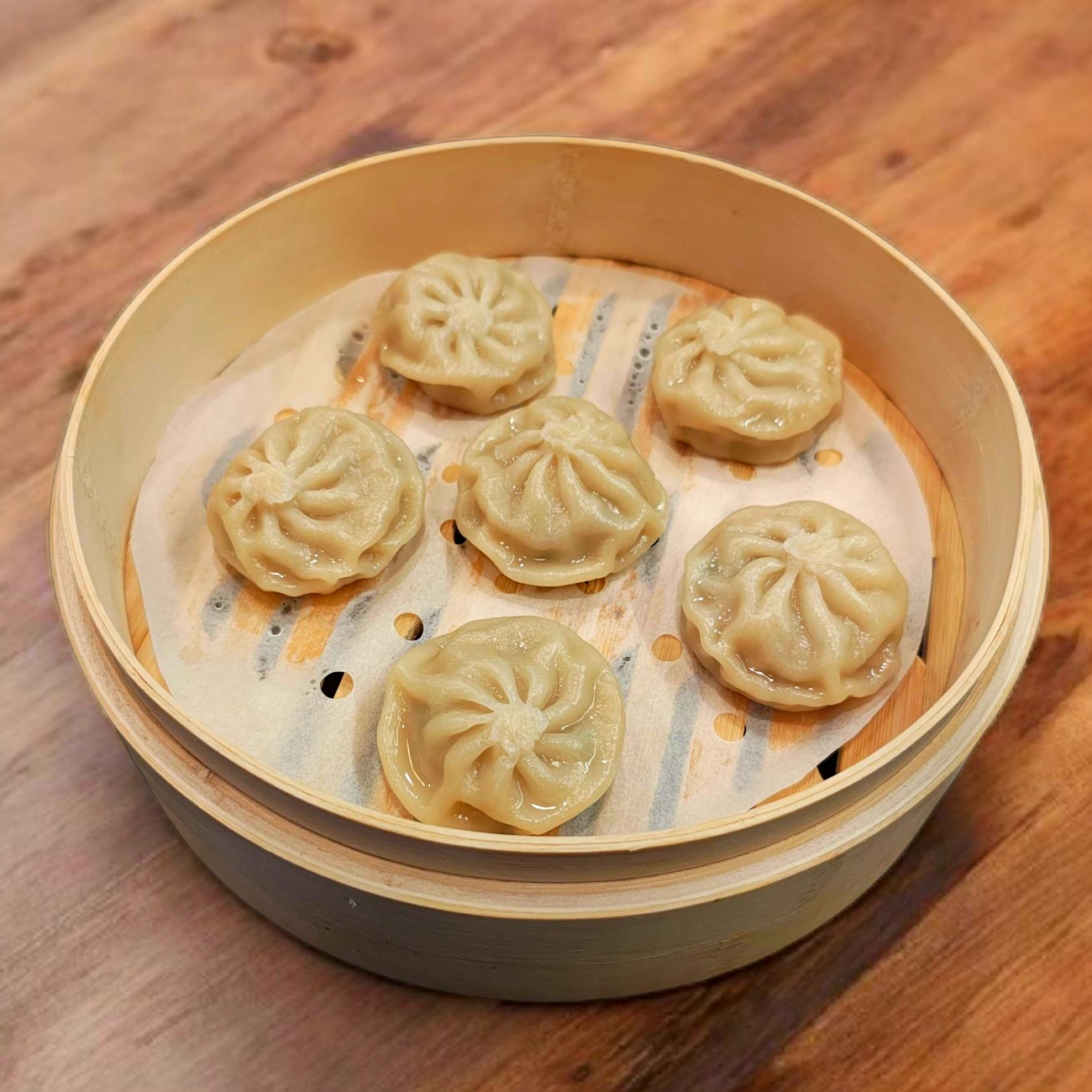 Dumplings de Pollo al Vapor.