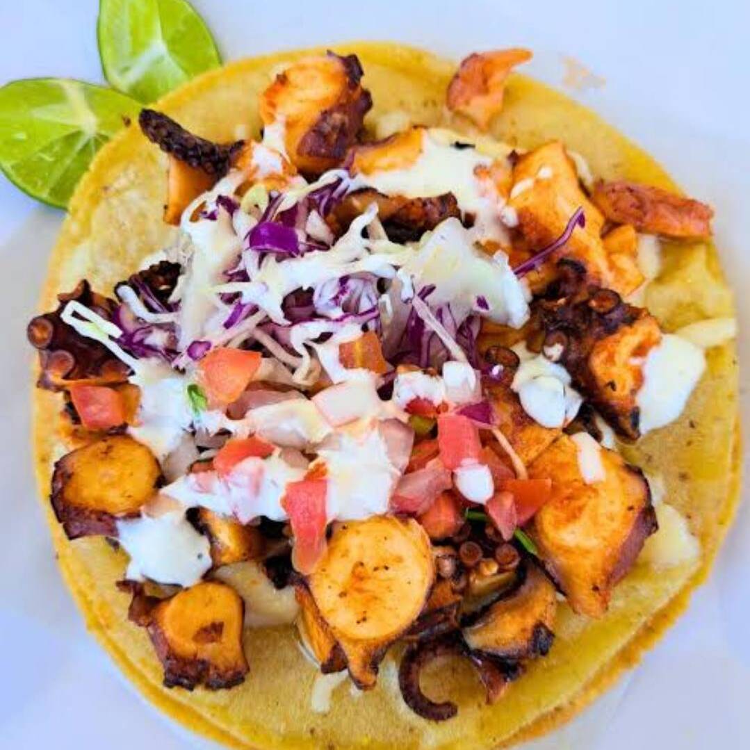 Taco de Pulpo Enchilado
