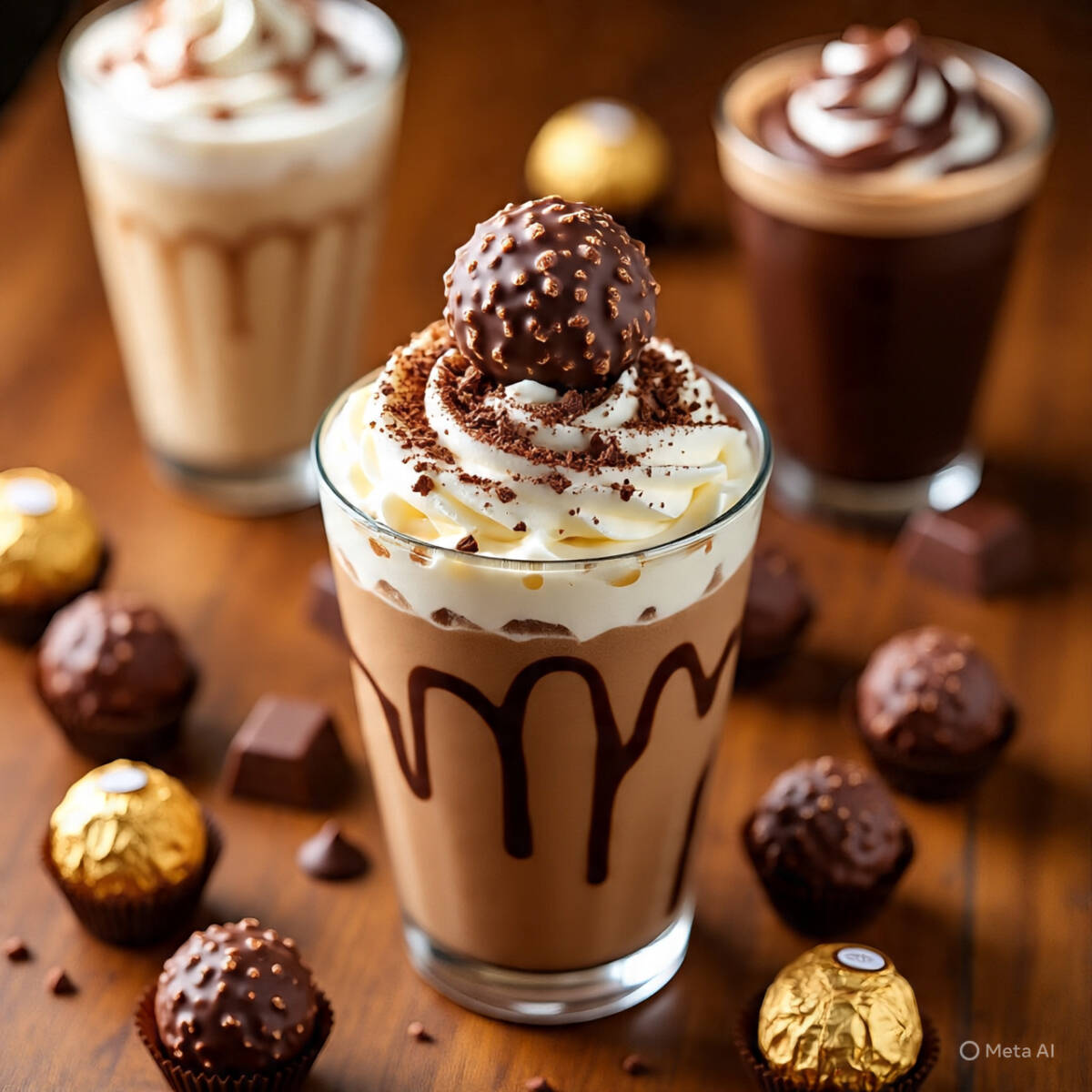 Frappé de ferrero rocher