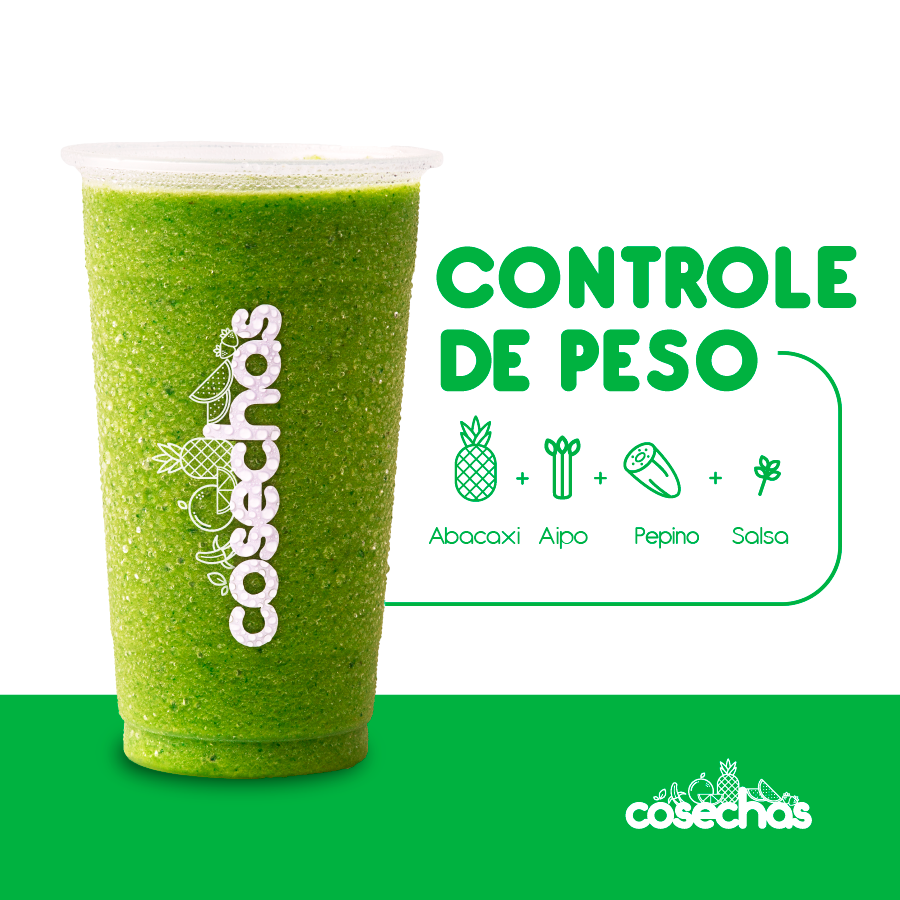 O abacaxi equilibra os sabores do aipo, do pepino e da salsa em uma combinação refrescante, rica em ingredientes naturalmente presentes em uma alimentação equilibrada.