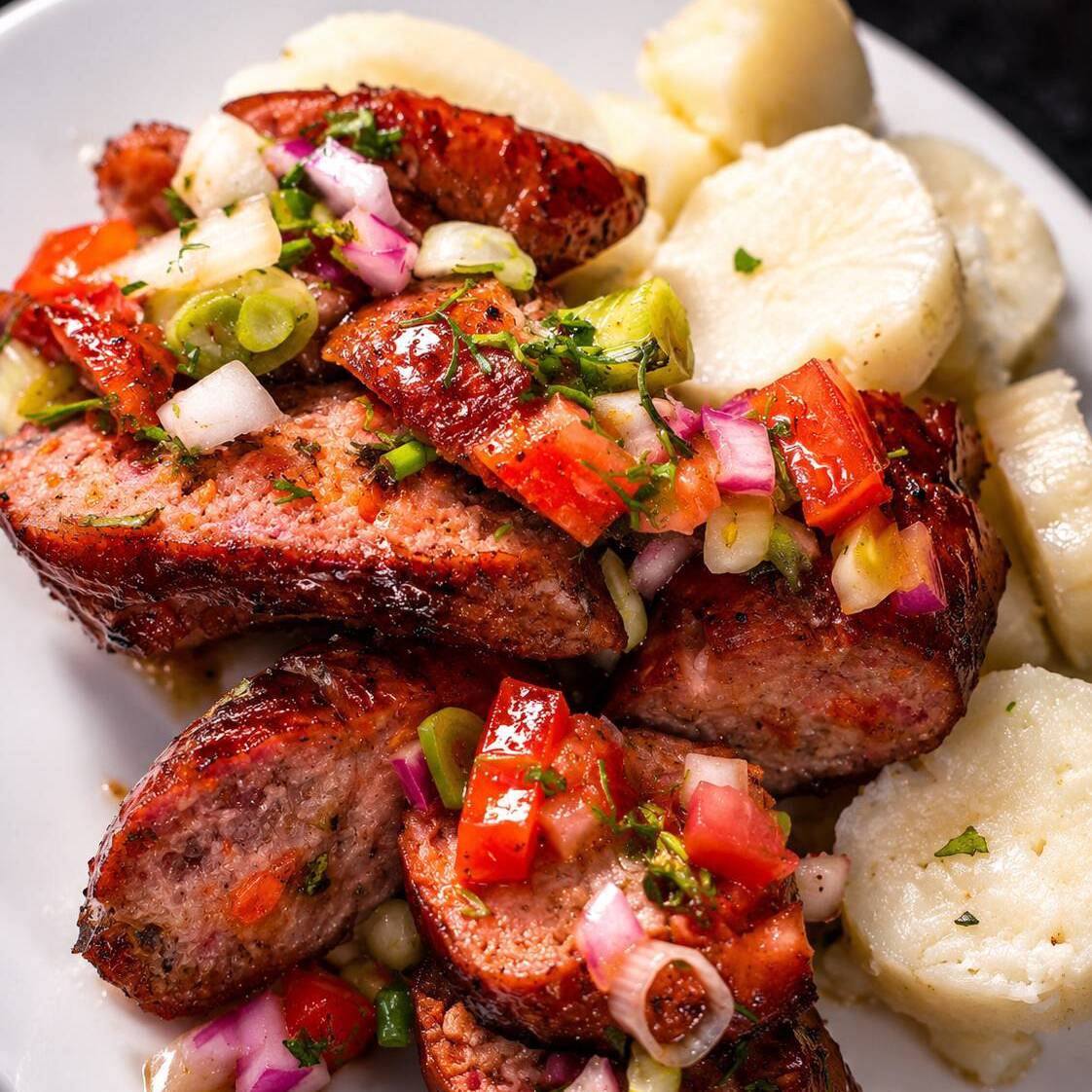 Chorizo con Bollo Costeño