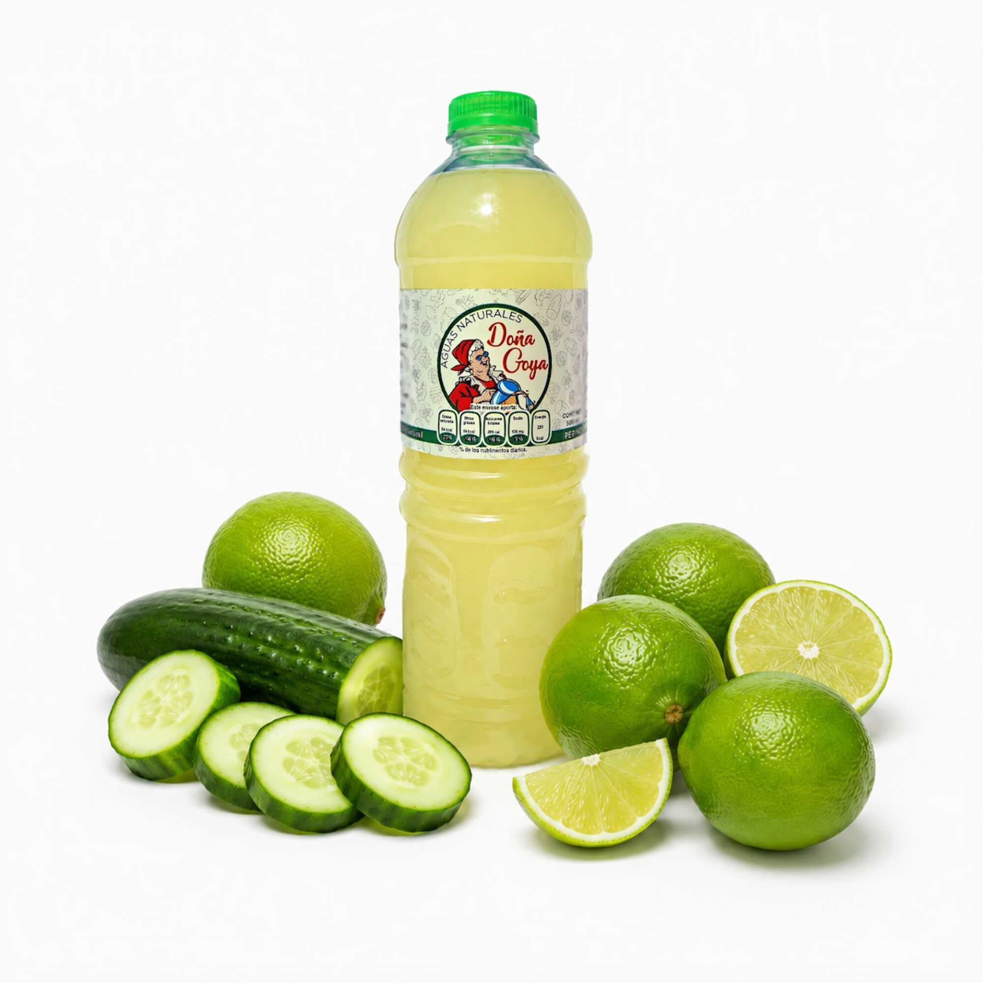 Agua Natural de Pepino con Limón 500 Ml