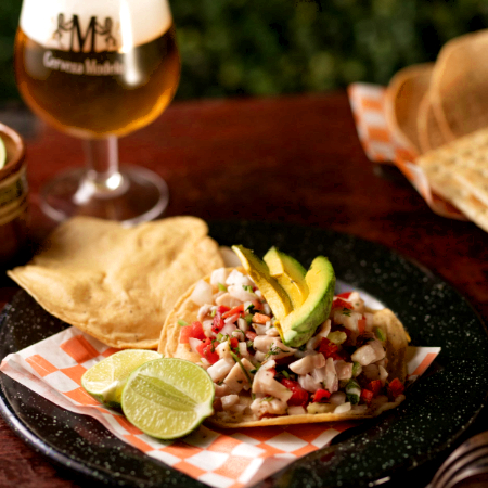 Tostada de Ceviche de Pescado