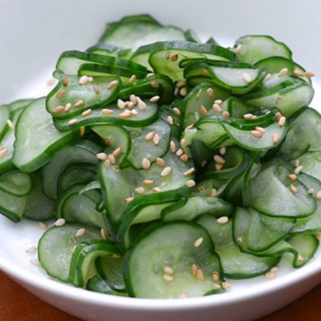 Pepino ralado em conserva.