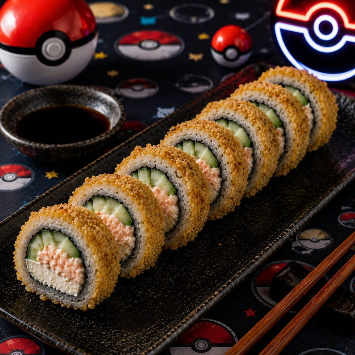 Rollo Pikachu Empanizado 10 Piezas