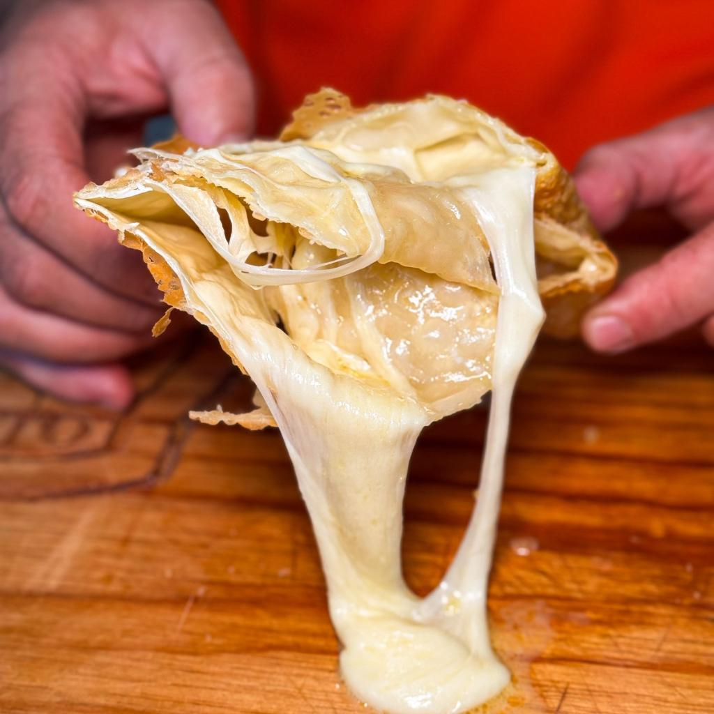 Mussarela derretidinha.