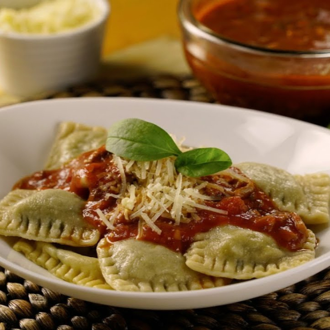 Raviolis de Queso Ricota y Espinacas