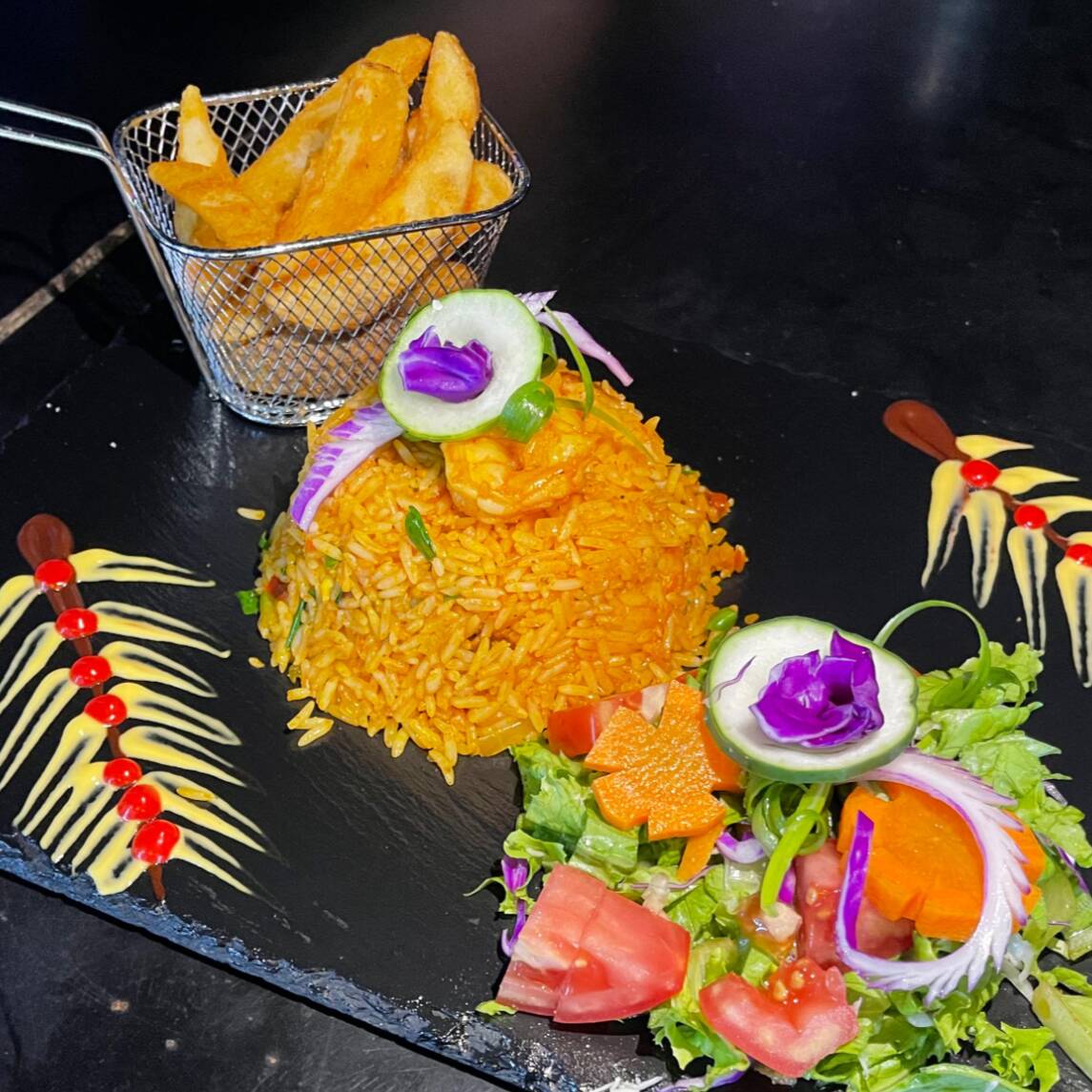 Arroz con camarones