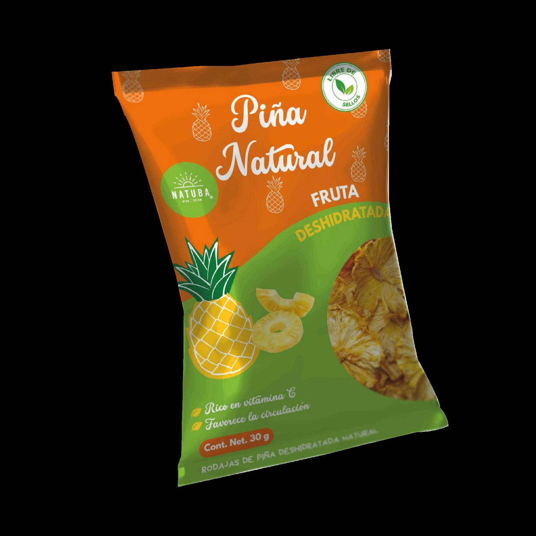 Piña deshidratada Natural 30 g