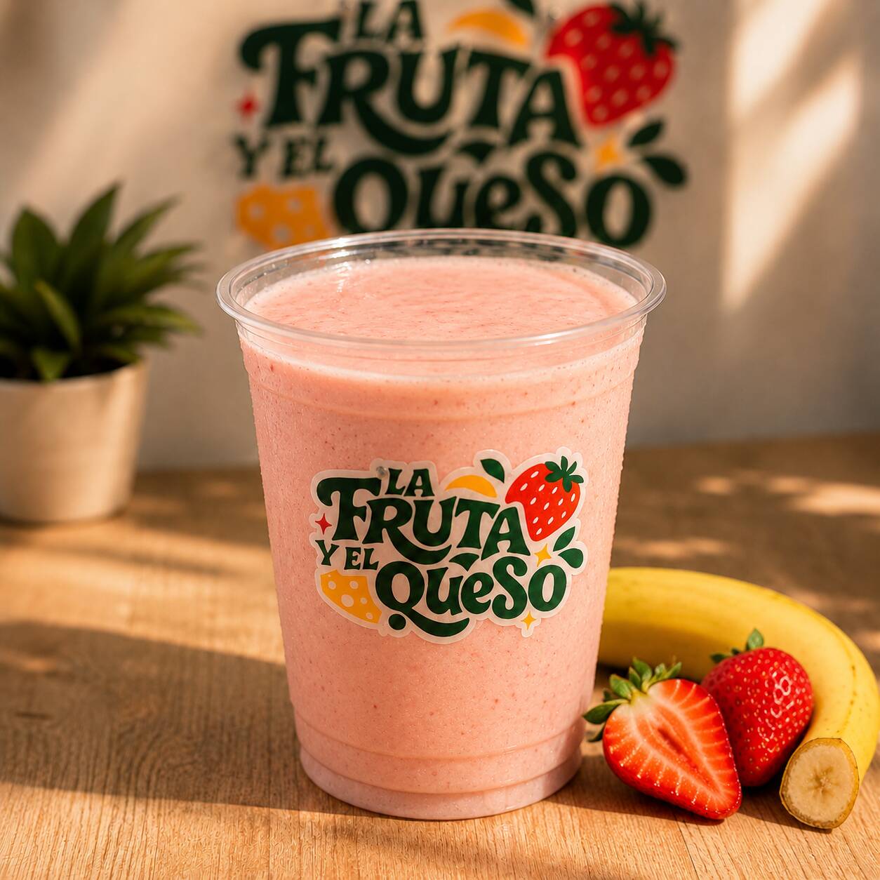 Licuado de Fresa-plátano