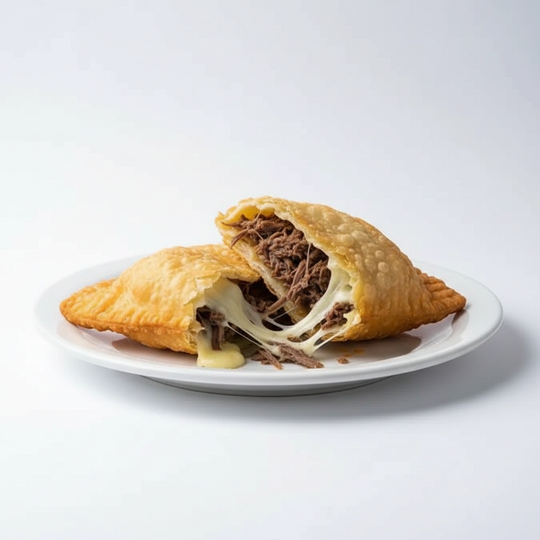 Pastel gigantesco com 20x10cm, sabor tradicional de carne temperada e suculenta.
Peso aproximado de 210gr. (Um pastel de feira pesa, em média, 100gr)