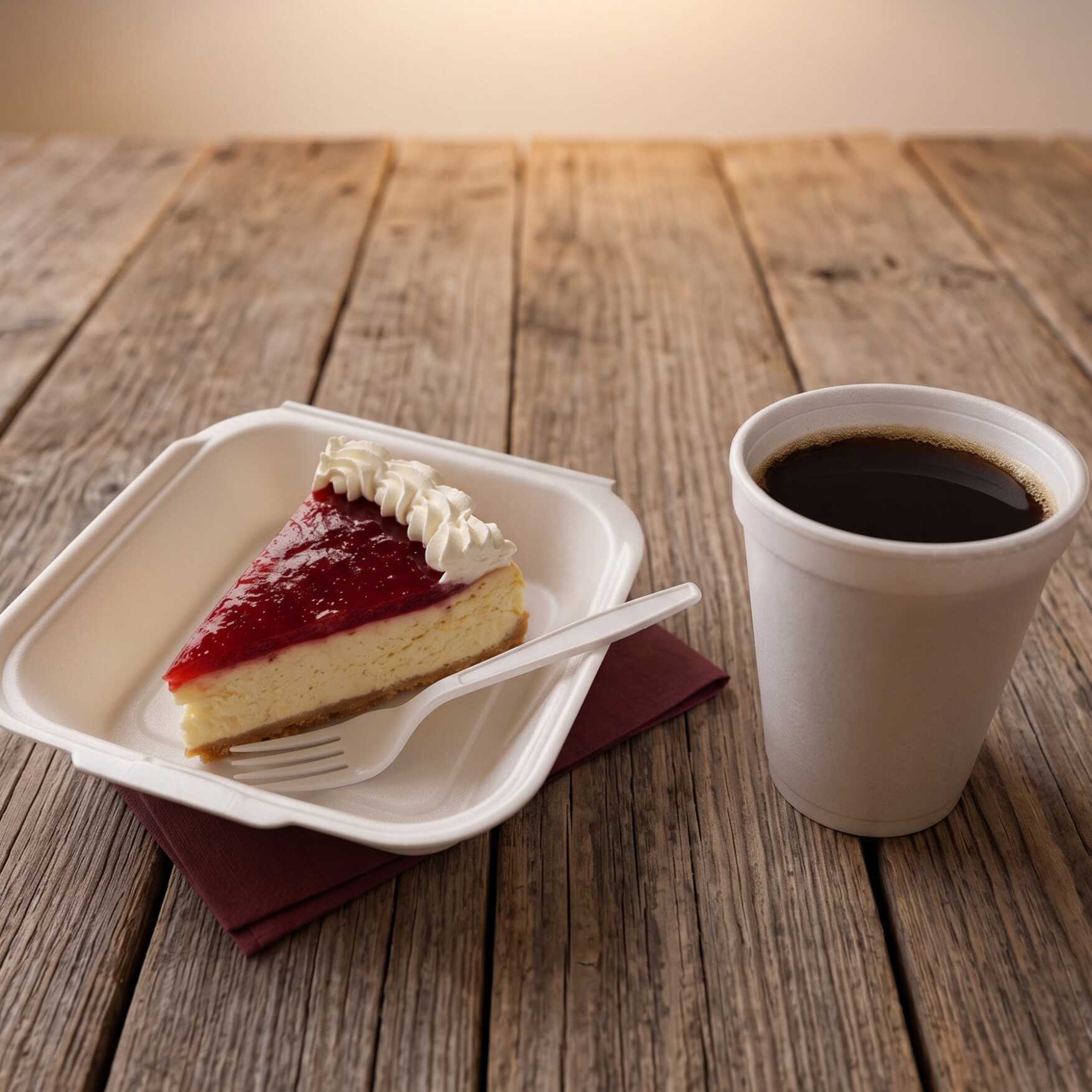 Rebanada de Cheesecake de Zarzamora + BEBIDA