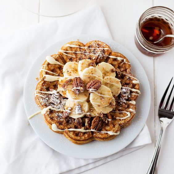 Banana Toffe Waffle