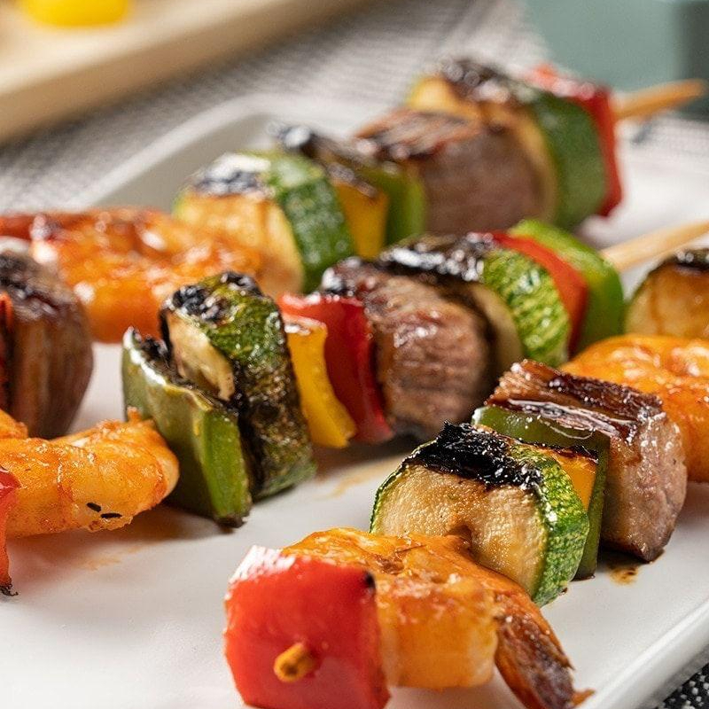 Brochetas Mar y Tierra