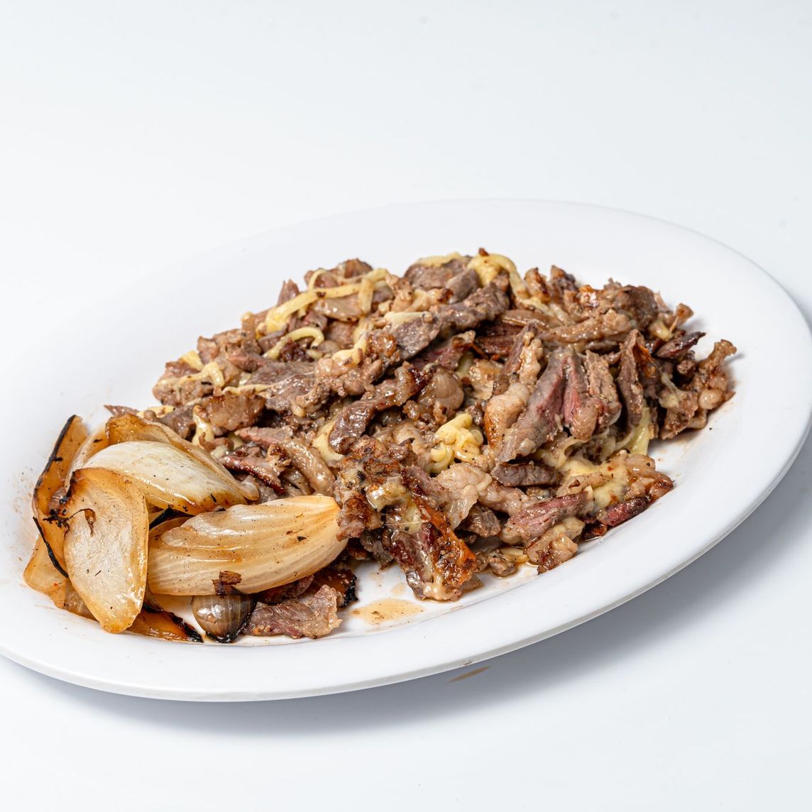 Medio De Sirloin Con Queso
