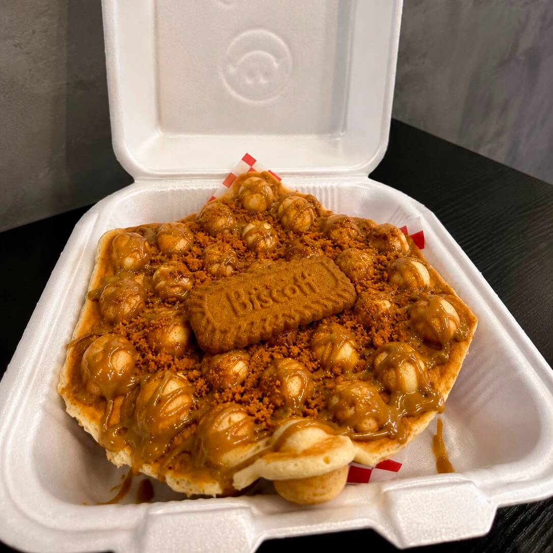 Waffle con Galleta Lotus Biscoff