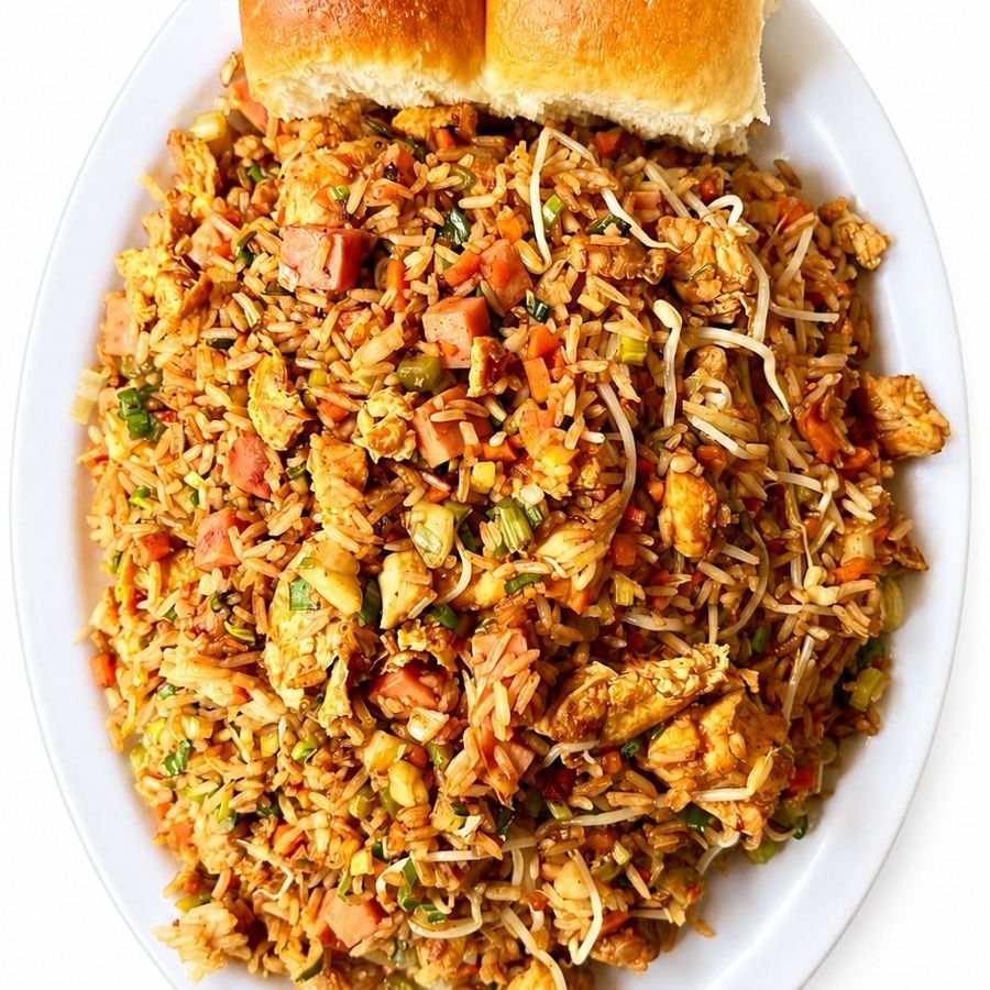 Arroz Frito con Camarones Pollo Jamón
