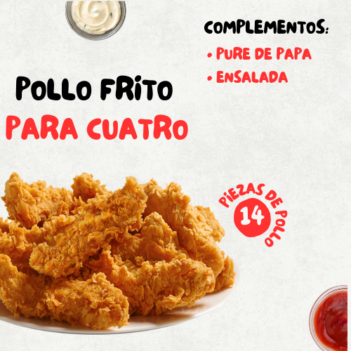 Pollo Frito Para Cuatro