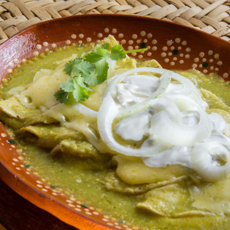 Enchiladas Verdes (Longaniza)