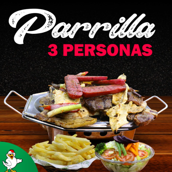 Parrilla para 3 Personas