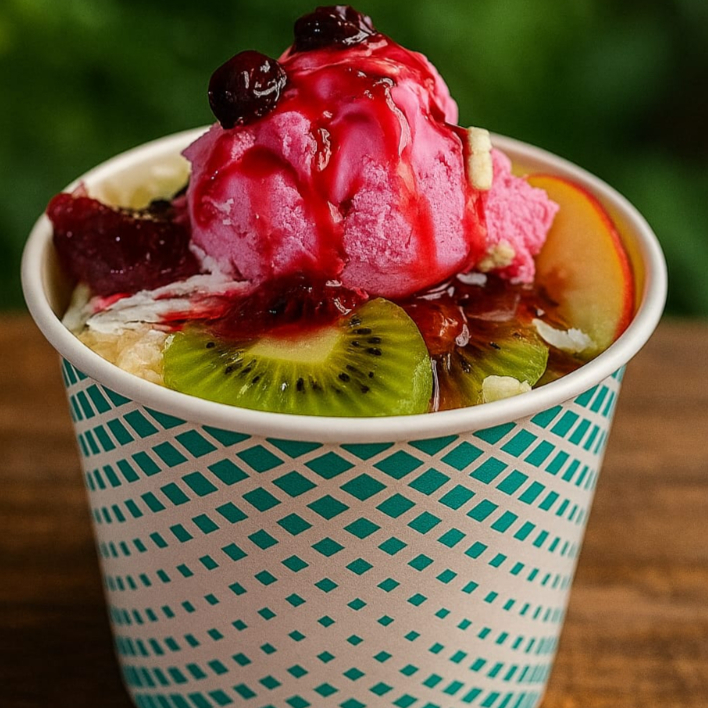 Ensalada de Frutas Junior con helado