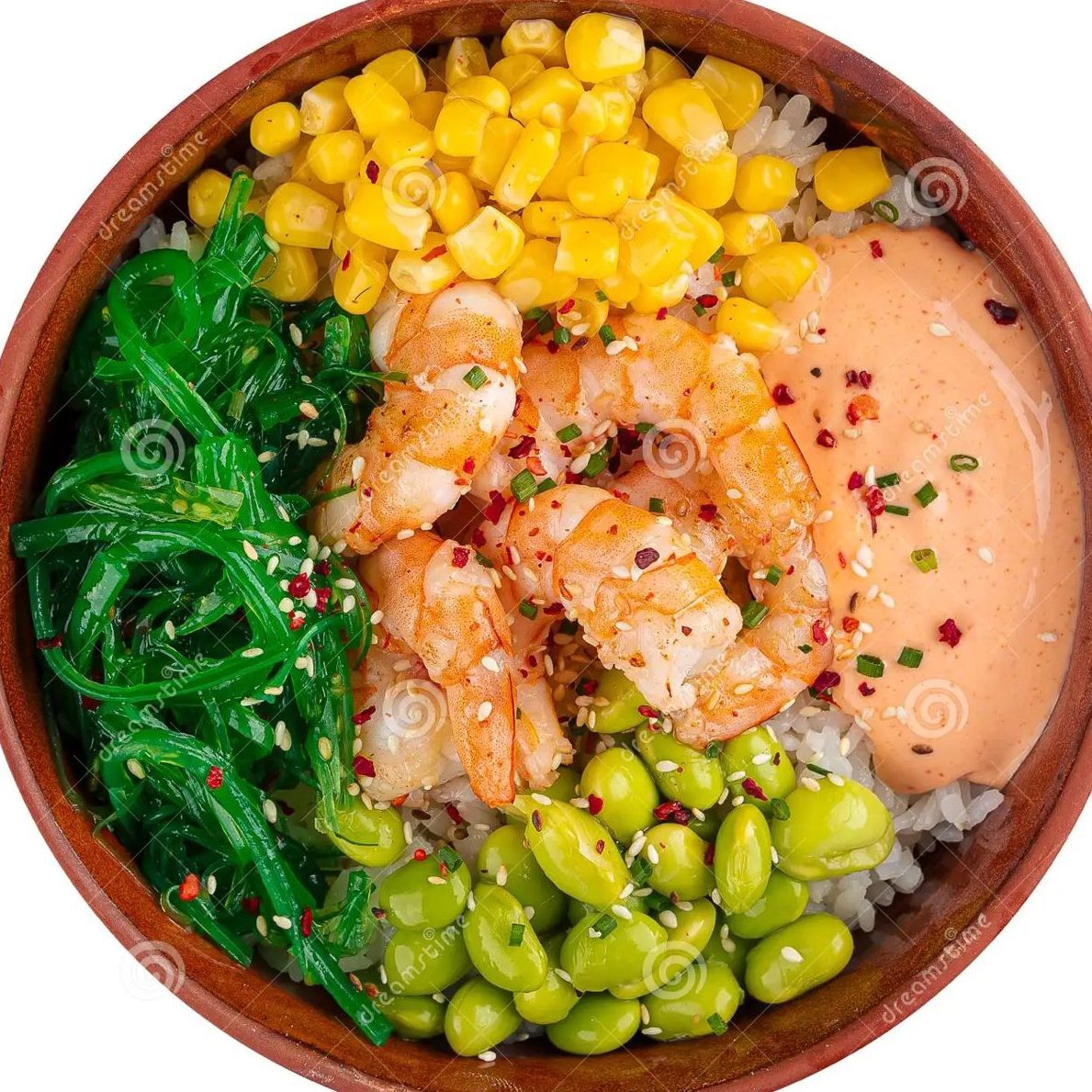 Poke bowl camaron