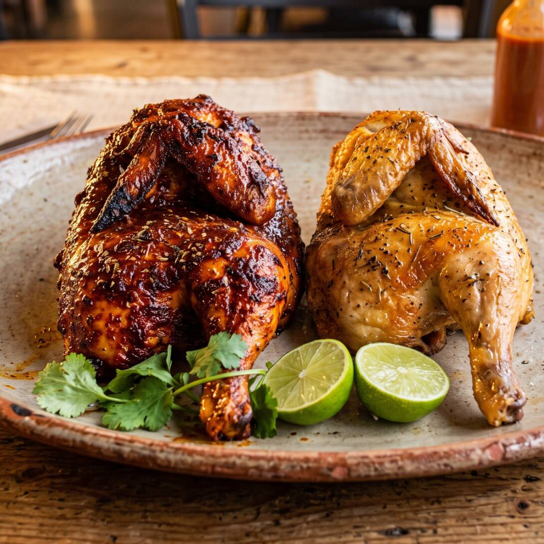 Combo 1/2 Pollo Rostizado + 1/2 Pollo Adobado