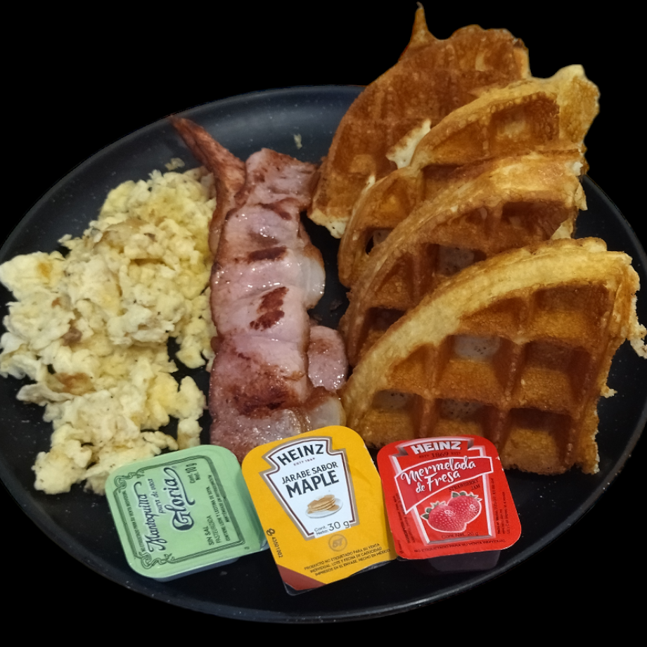 Waffles y Hot Cakes Salados