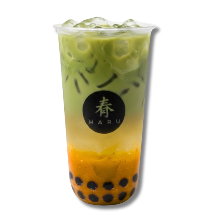 Peach matcha