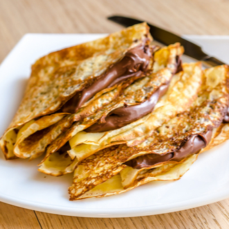 3 Crepas Nutella + Frappe
