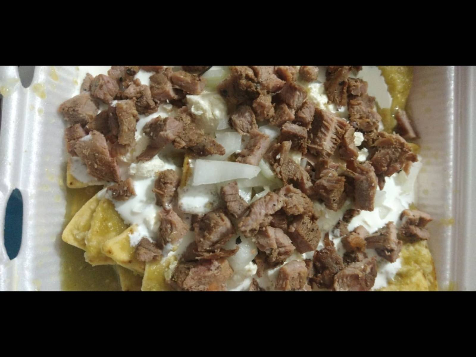 Chilaquiles con Bistec
