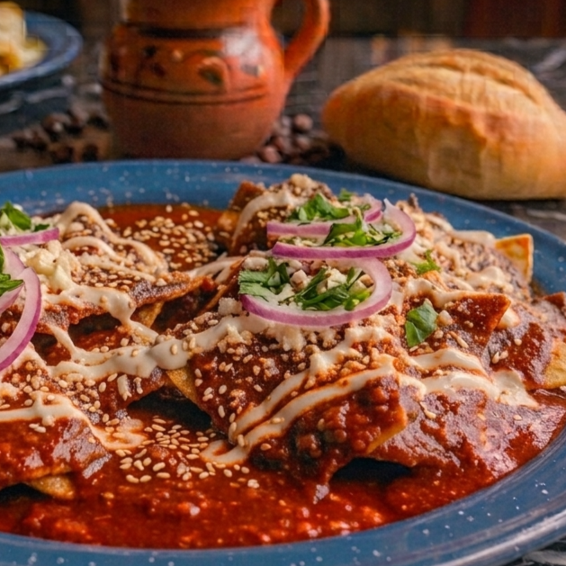 Chilaquiles Enmolados