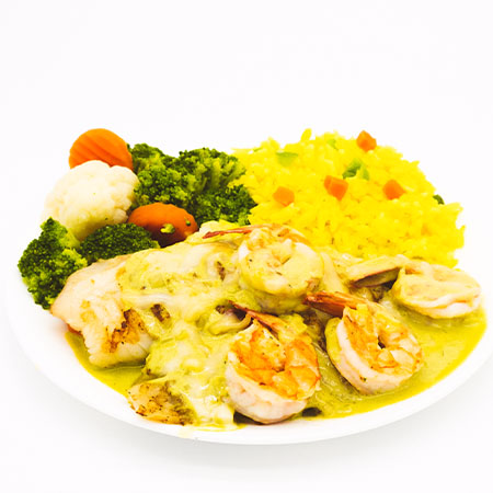 Filete y Camarones al Cilantro