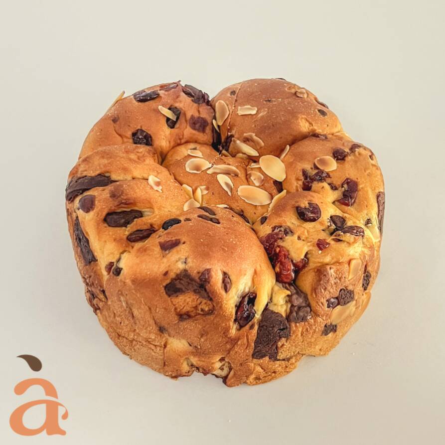 Pan arándanos y chocolate