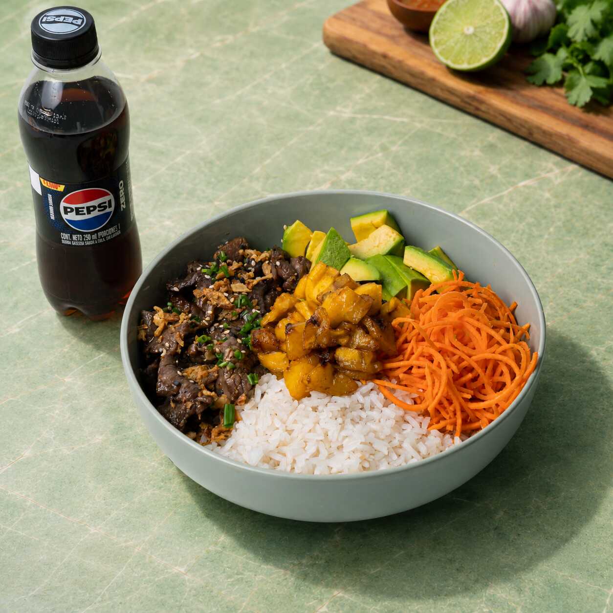 Combo Menú Res Teriyaki Bowl